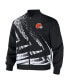 Фото #3 товара Men's NFL X Staple Black Cleveland Browns Embroidered Reversable Nylon Jacket