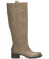 ფოტო #2 პროდუქტის Women's Hybiscus Knee-High Wide-Calf Riding Boots