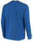 ფოტო #3 პროდუქტის Men's Royal New York Giants Maverick Thermal Henley Long Sleeve T-shirt