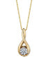 Sirena diamond (1/10 ct. t.w.) Twist Pendant in 14k White or Yellow or Rose Gold