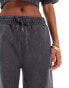 Liquor N Poker high waist baggy fit cargo trousers in dark grey