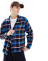 Фото #1 товара Obey ray plaid heavyweight shirt in navy