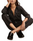 ფოტო #4 პროდუქტის Women's Zip-Front Denim Jumpsuit