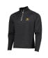 Men's Black 2024 Presidents Cup Micro Print Quarter-Zip Pullover Jacket