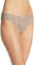 Фото #1 товара Hanky Panky 274878 Signature Lace Original Rise Thong Panty, Taupe, One Size