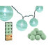 Wreath of LED Balls Ø 6 cm Mint 2 m