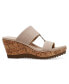 Фото #3 товара Women's Rikki Double Band Wedge Sandals