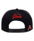 ფოტო #5 პროდუქტის Men's Black 12 Streeters Black Fives Snapback Adjustable Hat