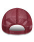 ფოტო #2 პროდუქტის Men's White/Garnet Florida State Seminoles Court Sport Foam A-Frame 9FORTY Adjustable Trucker Hat