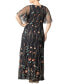 Фото #3 товара Women's Plus Size Embroidered Elegance Evening Gown