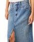 ფოტო #4 პროდუქტის Women's Come As You Are Denim Maxi Skirt