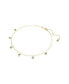 ფოტო #4 პროდუქტის Round Cut, Light Blue, Gold-Tone Imber Necklace