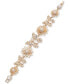 ფოტო #1 პროდუქტის Gold-Tone Mixed Stone Butterfly Flex Bracelet