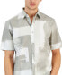 ფოტო #3 პროდუქტის Men's Painted Blocks Regular-Fit Stretch Printed Button-Down Shirt, Created for Macy's