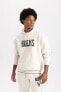 Fit Nba Milwaukee Bucks Oversize Fit Kapüşonlu Kalın Sweatshirt