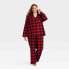 Фото #3 товара Women's Plus Size Holiday Buffalo Check Plaid Flannel Pajama Set Size 1X