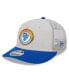 Фото #2 товара Men's Cream, Royal Los Angeles Rams 2023 Sideline Historic Low Profile 9FIFTY Snapback Hat