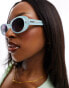 Фото #3 товара Quay felt cute oval sunglasses in mint