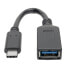 Фото #4 товара Eaton Tripp Lite U428-C6N-F USB-C to USB-A Adapter (M/F) - USB 3.2 Gen 1 (5 Gbps) - USB-IF Certified - Thunderbolt 3 Compatible - 6-in. (15.24 cm) - 0.2 m - USB C - USB A - USB 3.2 Gen 1 (3.1 Gen 1) - 5000 Mbit/s - Black