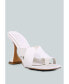 ფოტო #3 პროდუქტის Women's Snatched Intertwined Toe Ring Heeled Sandals