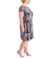 Plus Size Printed Fit & Flare Dress