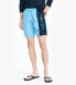 Nautica Mens Large Blue Two Tone Quick Dry Performance Swim Trunks Shorts New