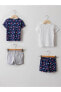 Фото #2 товара Пижама LC WAIKIKI Baby Boy Short Sleeve Bicycle Collar Cotton Set.