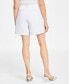 Фото #2 товара Women's Cotton High-Rise Tweed Shorts, Created for Macy's