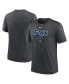 ფოტო #1 პროდუქტის Men's Heather Charcoal Tampa Bay Rays Authentic Collection Early Work Tri-Blend Performance T-shirt