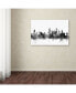 Michael Tompsett 'Chicago Illinois Skyline B&W' Canvas Art - 22" x 32"