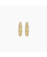 ფოტო #1 პროდუქტის Rope Hoop Earrings Gold