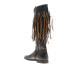 Bed Stu Hoplia F397001 Womens Black Leather Zipper Knee High Boots 7.5