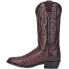 Dan Post Boots Pershing Ostrich Embroidered Round Toe Cowboy Mens Brown Dress B