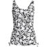 Women's Adjustable V-neck Underwire Tankini Swimsuit Top Adjustable Straps