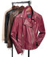 ფოტო #6 პროდუქტის Women's Faux-Leather Asymmetric Moto Coat