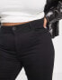 ONLY Curve Sally high waisted flared jeans in black