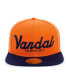 Фото #3 товара Men's Orange Vandal Athletic Club Black Fives Snapback Adjustable Hat
