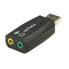 IC Intracom 150859 - USB-A - 2x 3.5 mm - Black