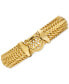 ფოტო #3 პროდუქტის Woven Link Wide Chain Bracelet in 10k Gold