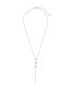 Фото #3 товара Sterling Forever gold-Tone or Silver-Tone Freshwater Pearls Reine Lariat Necklace