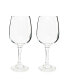 Фото #2 товара Set of 4 - 11.7 oz Clear Glass Wine Goblet