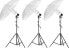 Фото #1 товара Lampa studyjna Massa Zestaw Oświetleniowy 3x LAMPA 125W = 1800W + Statyw + Parasol / TYP: 1