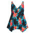 ფოტო #3 პროდუქტის Plus Size Sharkbite Print Tankini Top