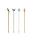 Фото #1 товара Jungle Beats Cocktail Stirrers Andoki, Set of 4