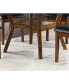 Фото #6 товара Dining Room Furniture Walnut Rubberwood MDF Round Table 1Pc Table W Shelf