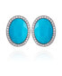 Women's Summer Chic Button Clip Earring