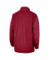 Фото #2 товара Men's Crimson Oklahoma Sooners 2023 Coach Half-Zip Hooded Jacket