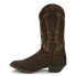 Justin Boots Rosella Embroidered Round Toe Cowboy Womens Brown Casual Boots L27