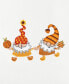 Фото #2 товара Textiles Autumn Gnomes Embroidered Luxury 100% Turkish Cotton Hand Towels Set, 2 Piece