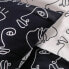 Duvet cover set TODAY faces Black 220 x 240 cm 3 Pieces